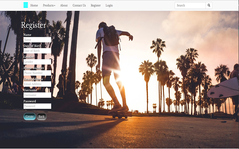 hikeMe search page